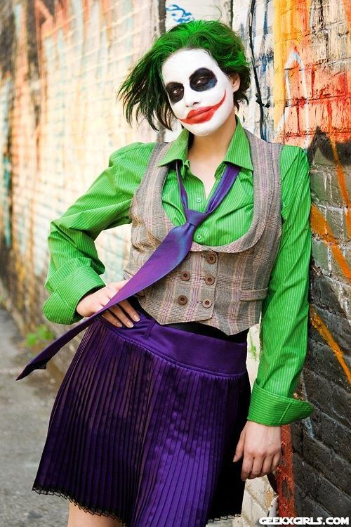 DIY Joker Costume Female
 batman batman cosplay cosplay cosplayer costume geeky