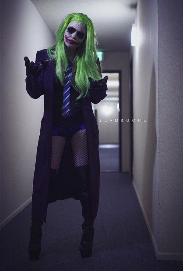 DIY Joker Costume Female
 Female joker … 80s fancy dress
