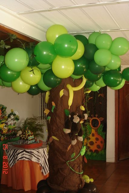 DIY Jungle Theme Decorations
 jungle animals Birthday Party Ideas in 2019