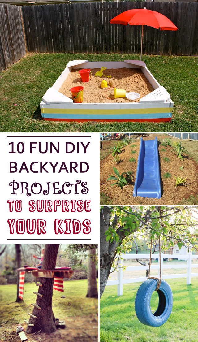 DIY Kids Backyard
 10 Fun DIY Backyard Projects To Surprise Your Kids