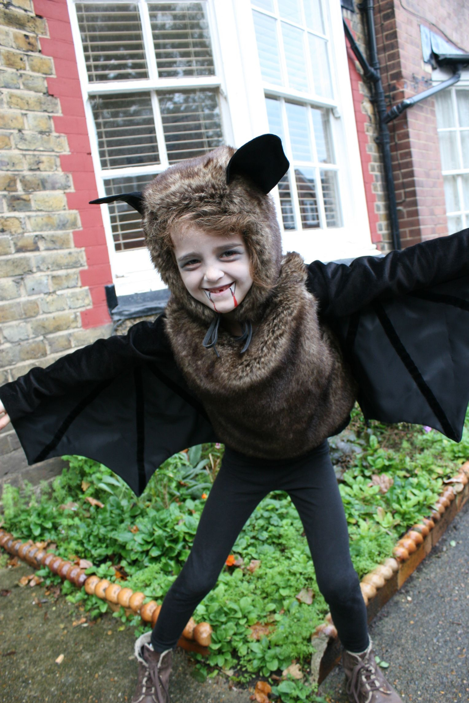 DIY Kids Bat Costume
 A bat and a wild thing