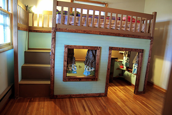 DIY Kids Bunk Bed
 Stylish Eve DIY Projects Build a Playhouse Loft Bed for