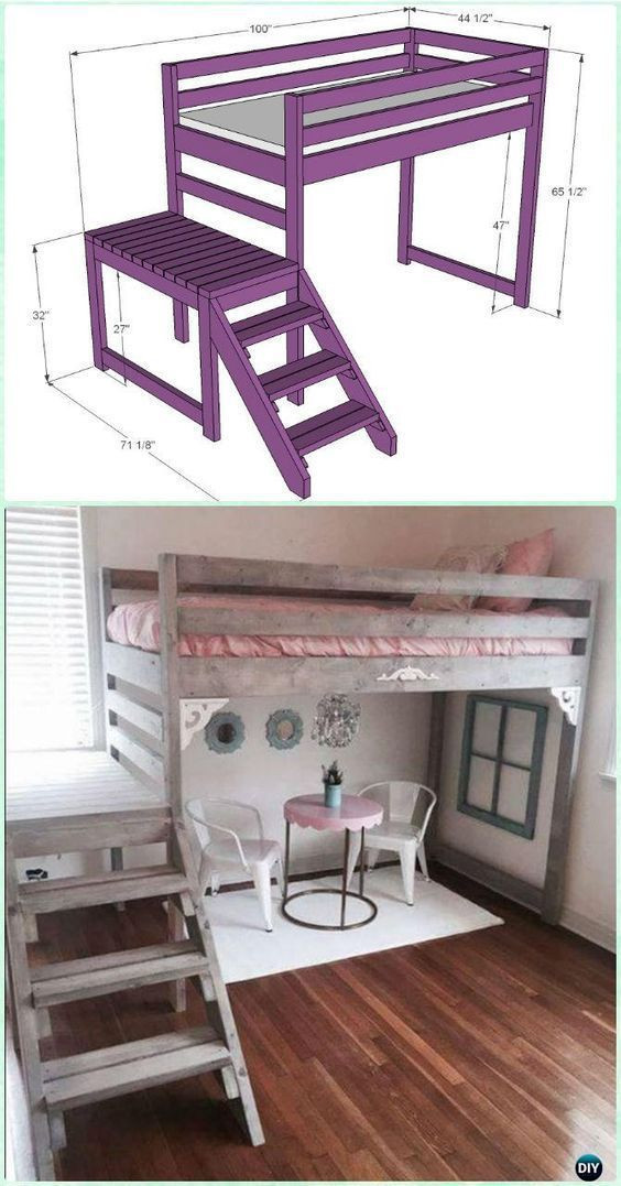 DIY Kids Bunk Bed
 DIY Kids Bunk Bed Free Plans [Picture Instructions]