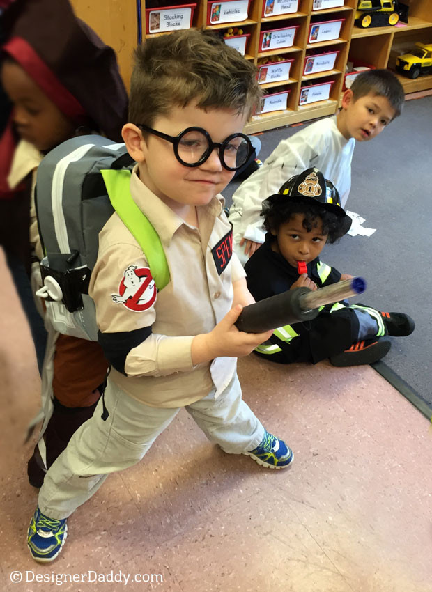 DIY Kids Ghostbuster Costume
 DIY Ghostbusters Halloween Costume Designer Daddy