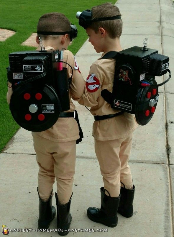DIY Kids Ghostbuster Costume
 Coolest DIY Ghostbusters Costumes for Halloween in 2019