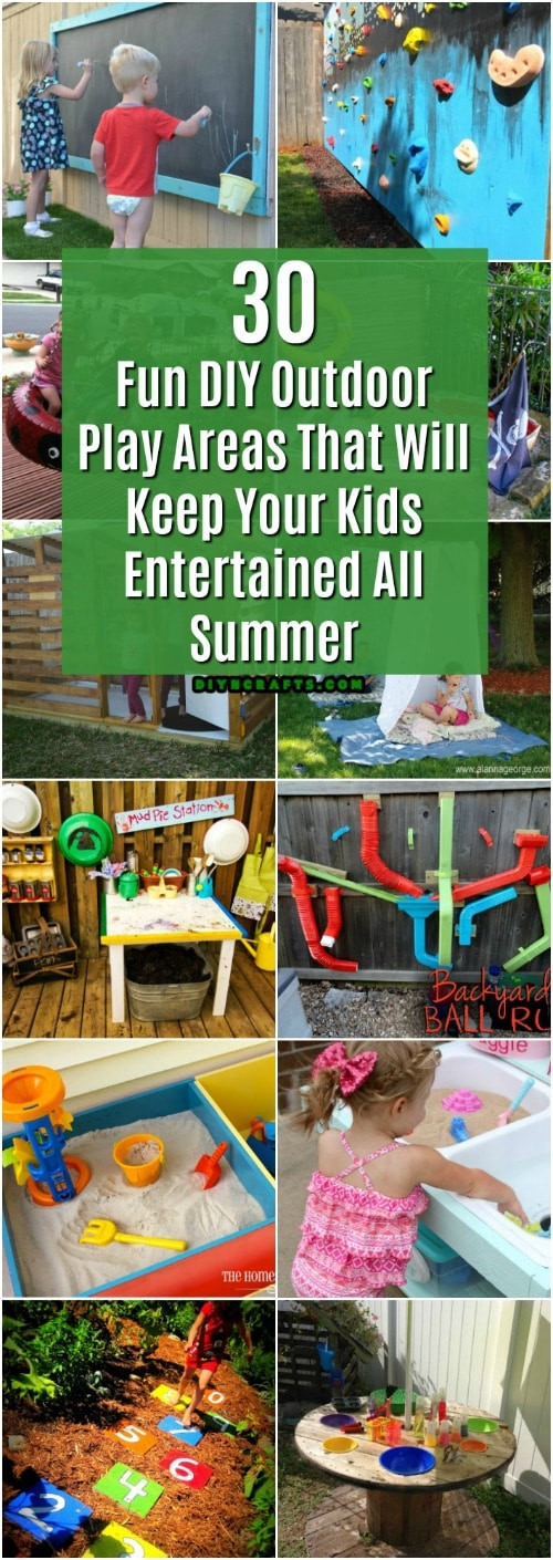 DIY Kids Outdoor Play Area
 30 Fun DIY Outdoor Play Areas That Will Keep Your Kids