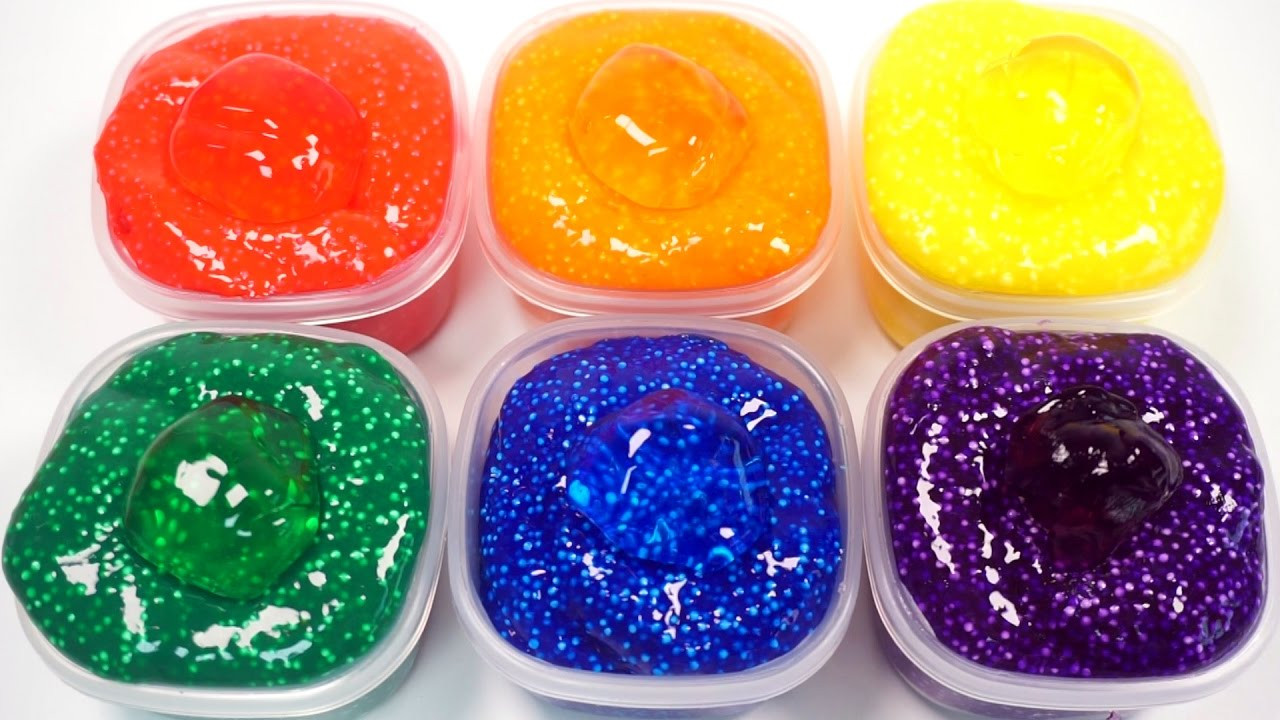 DIY Kids Slime
 How To Make Rainbow Color Foam Jelly Slime For Kids