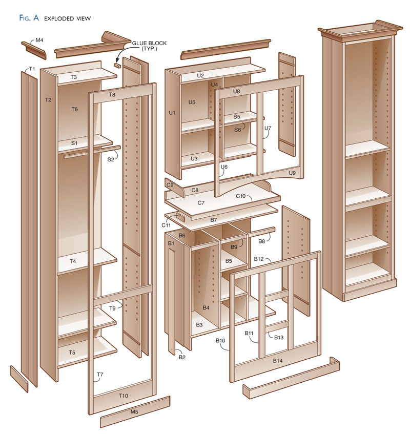 DIY Kitchen Cabinet Plans
 Sycamore Pantry Popular Woodworking Magazine