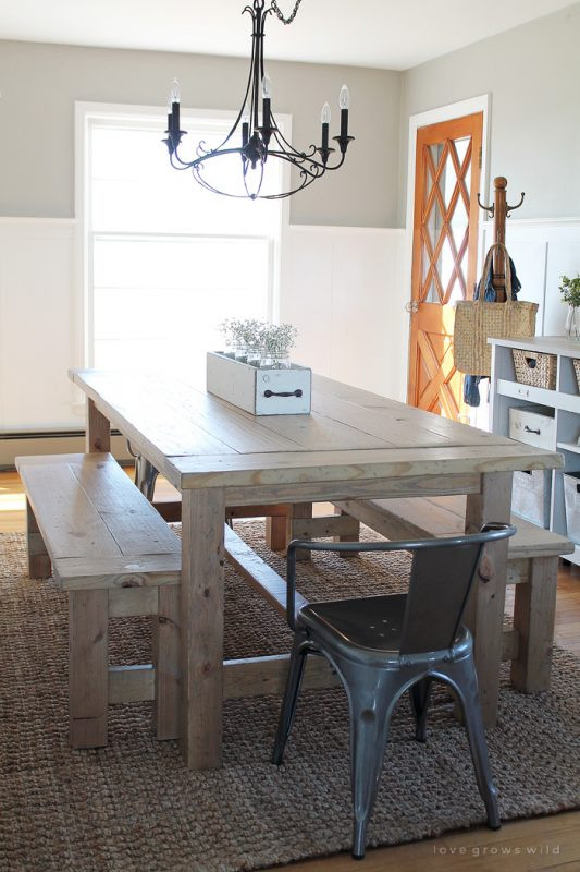 DIY Kitchen Table Plans
 40 DIY Farmhouse Table Plans & Ideas for Your Dining Room