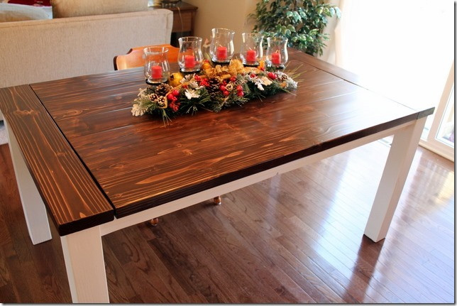 DIY Kitchen Table Plans
 DIY Farmhouse Table with Extension Leaves with Plans