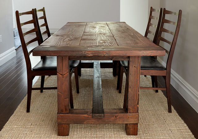 DIY Kitchen Table Plans
 Build This Rustic Farmhouse Table