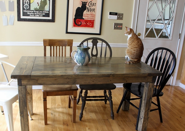 DIY Kitchen Table Plans
 DIY Farmhouse Table Tutorial