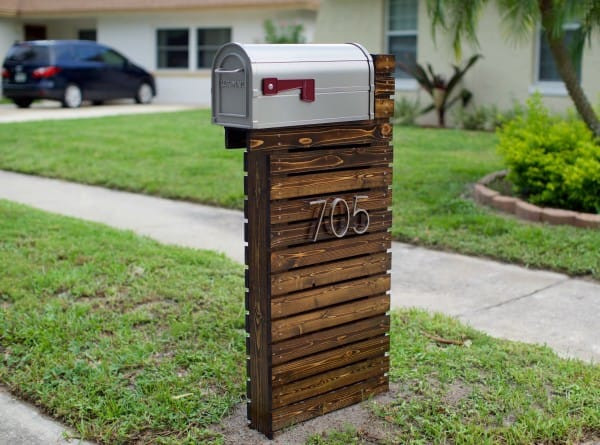 DIY Mailbox Post
 They Thought Their Old Mailbox Was Boring They Did THIS