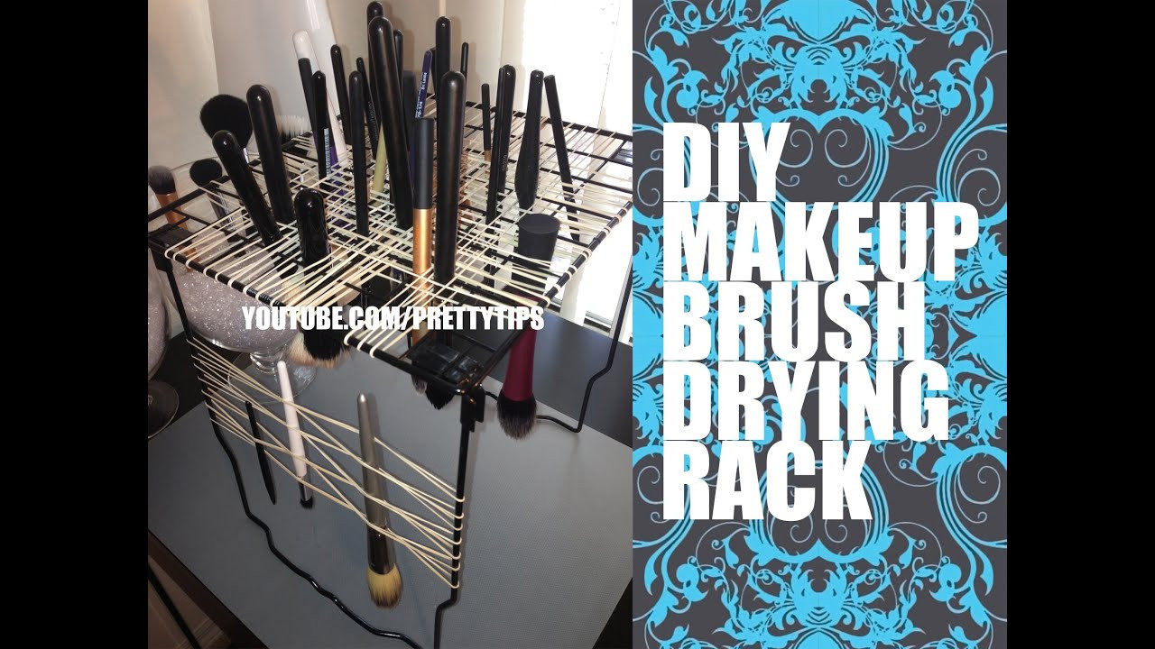DIY Makeup Brush Drying Rack
 Makeup Brush Drying Rack Easy DIY