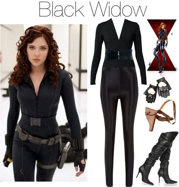 DIY Marvel Costumes
 "black widow" by grungeclothes liked on Polyvore