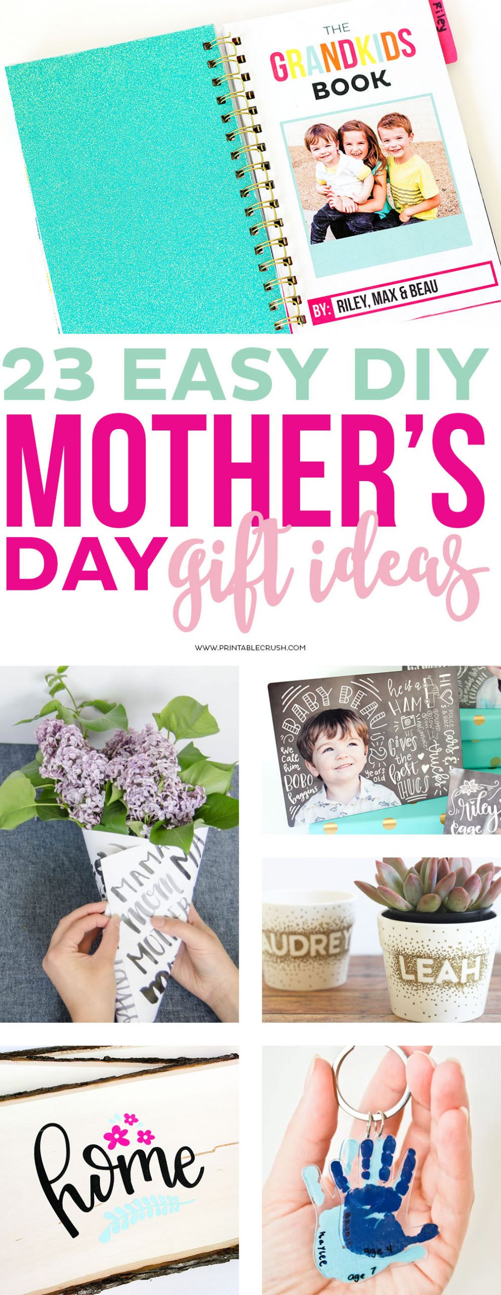 DIY Mothers Day Gifts Easy
 23 Easy DIY Mother s Day Gift Ideas Printable Crush