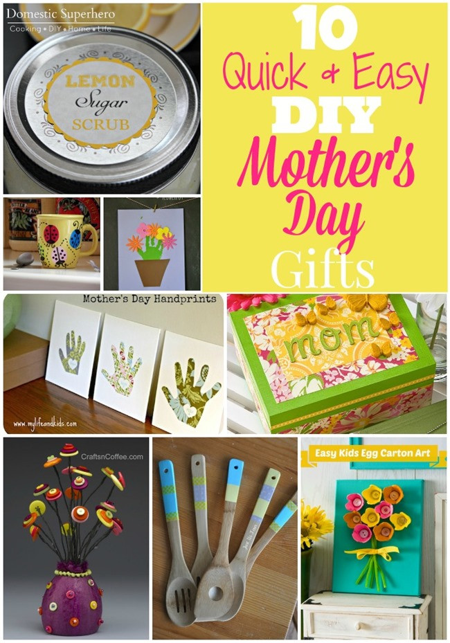 DIY Mothers Day Gifts Easy
 10 Quick & Easy DIY Mother s Day Gifts Domestic Superhero