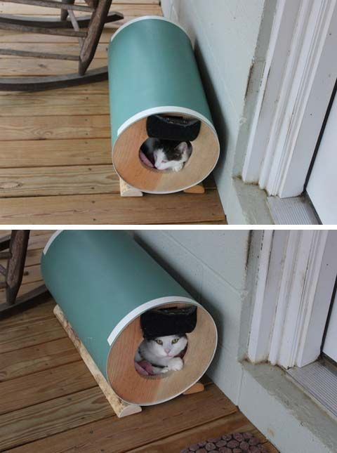 DIY Outdoor Cat Shelter
 Outdoor Cat House Even Stray Cats Need Love