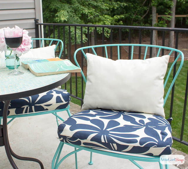 DIY Outdoor Chair Cushions
 Porch Makeover Progress DIY Outdoor Chair Cushions Atta