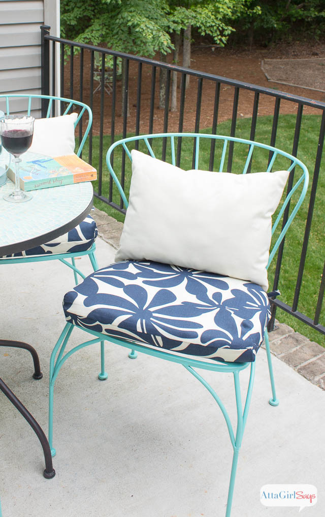 DIY Outdoor Chair Cushions
 Porch Makeover Progress DIY Outdoor Chair Cushions Atta