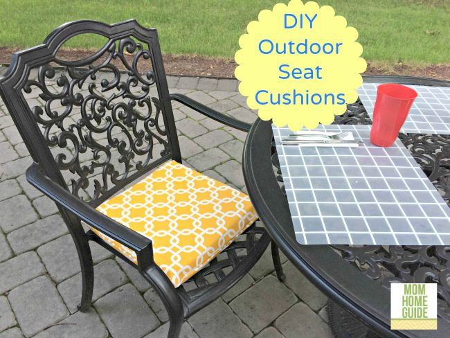 DIY Outdoor Chair Cushions
 DIY Outdoor Seat Cushions