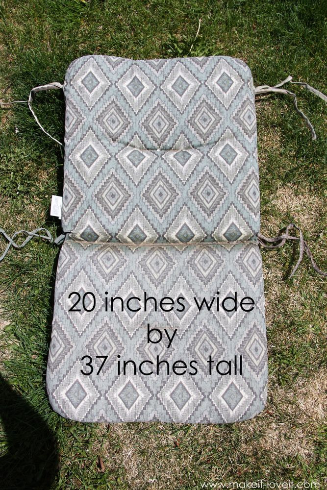 DIY Outdoor Chair Cushions
 Make your own REVERSIBLE Patio Chair Cushions
