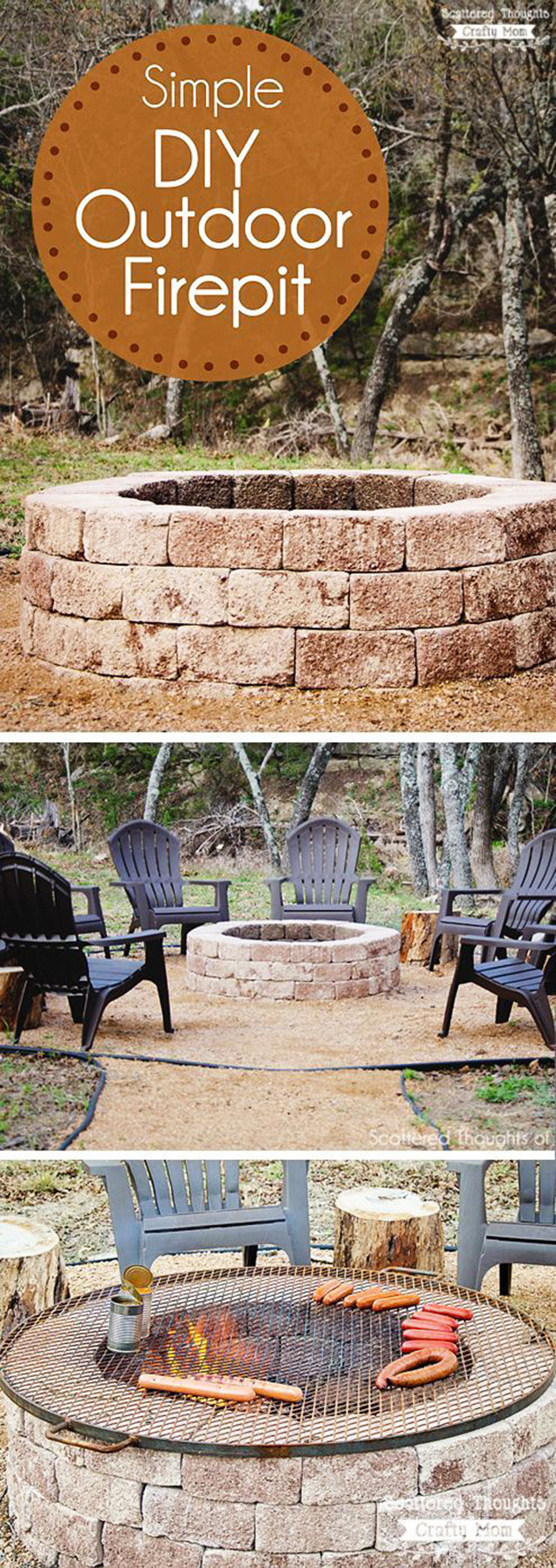 DIY Outdoor Firepit
 27 Surprisingly Easy DIY BBQ Fire Pits Anyone Can Make