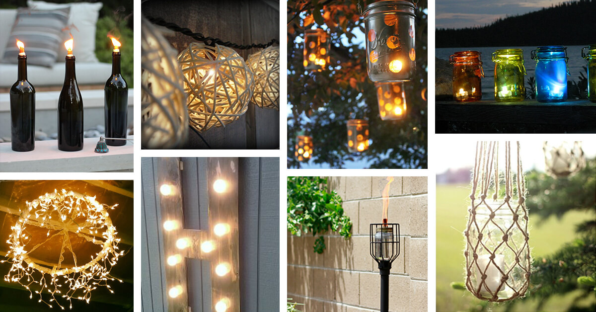 DIY Outdoor Light
 25 Best DIY Outdoor Lighting Ideas and Designs for 2019