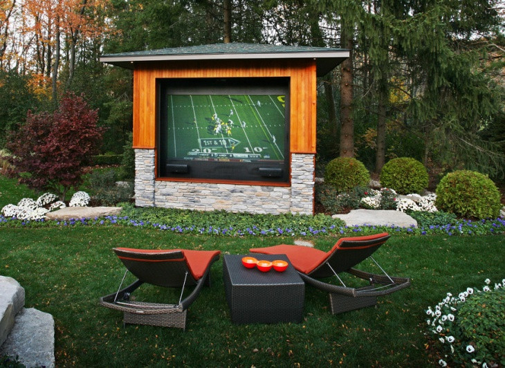 DIY Outdoor Movie Theater
 40 Home Theater Designs Ideas
