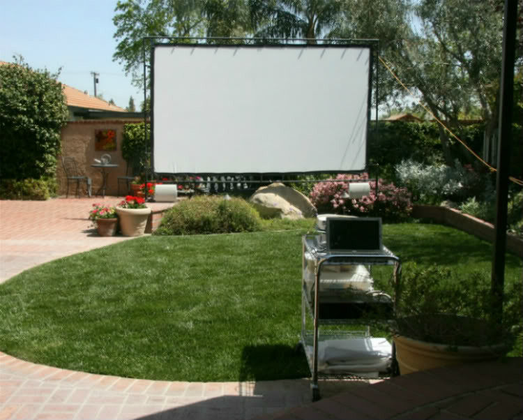 DIY Outdoor Movie Theater
 how to build an outdoor theater DIY backyard theater