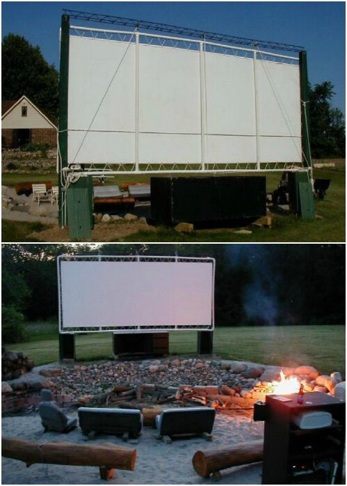 DIY Outdoor Movie Theater
 35 Ridiculously Fun DIY Backyard Games That Are Borderline