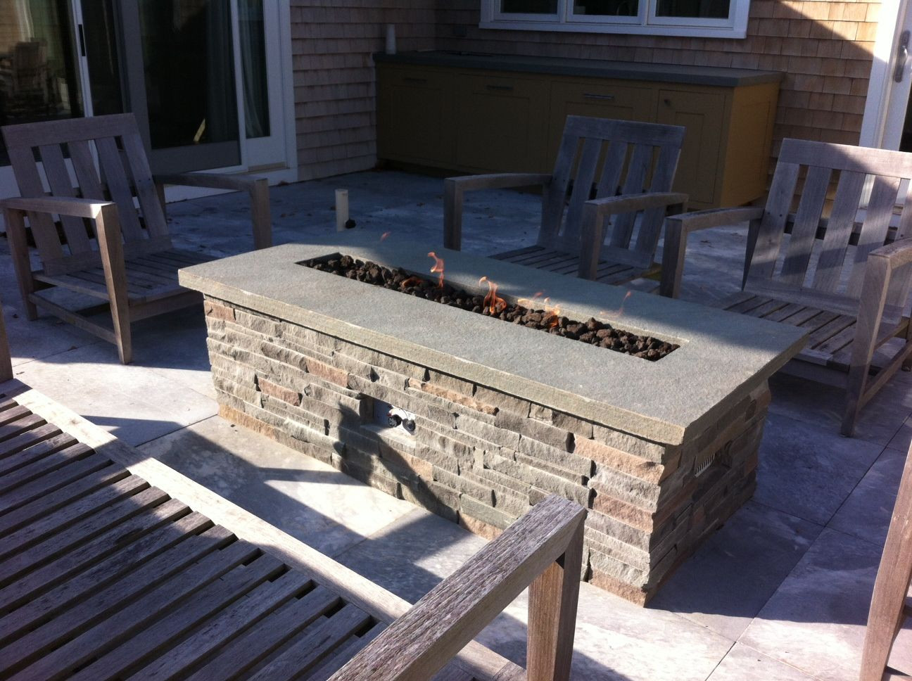 DIY Outdoor Propane Fire Pit
 diy natural gas fire pit table Google Search