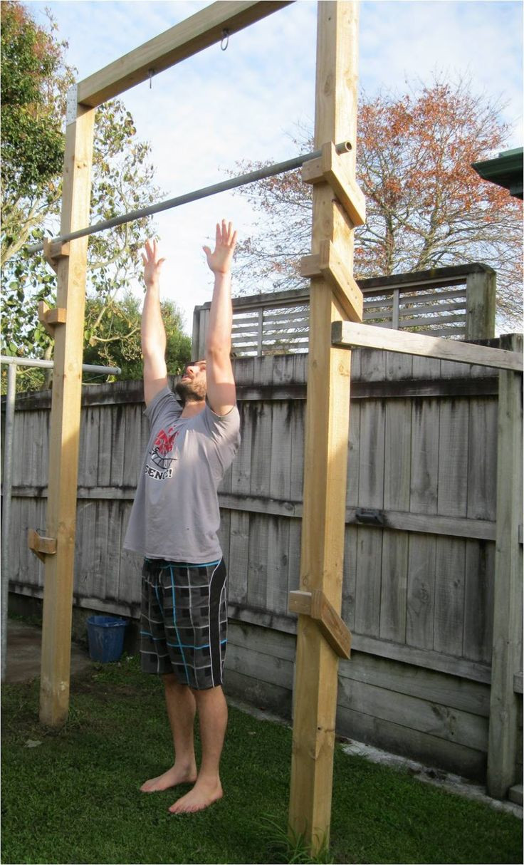DIY Outdoor Pull Up Bar
 37 best Homemade pull up bar images on Pinterest
