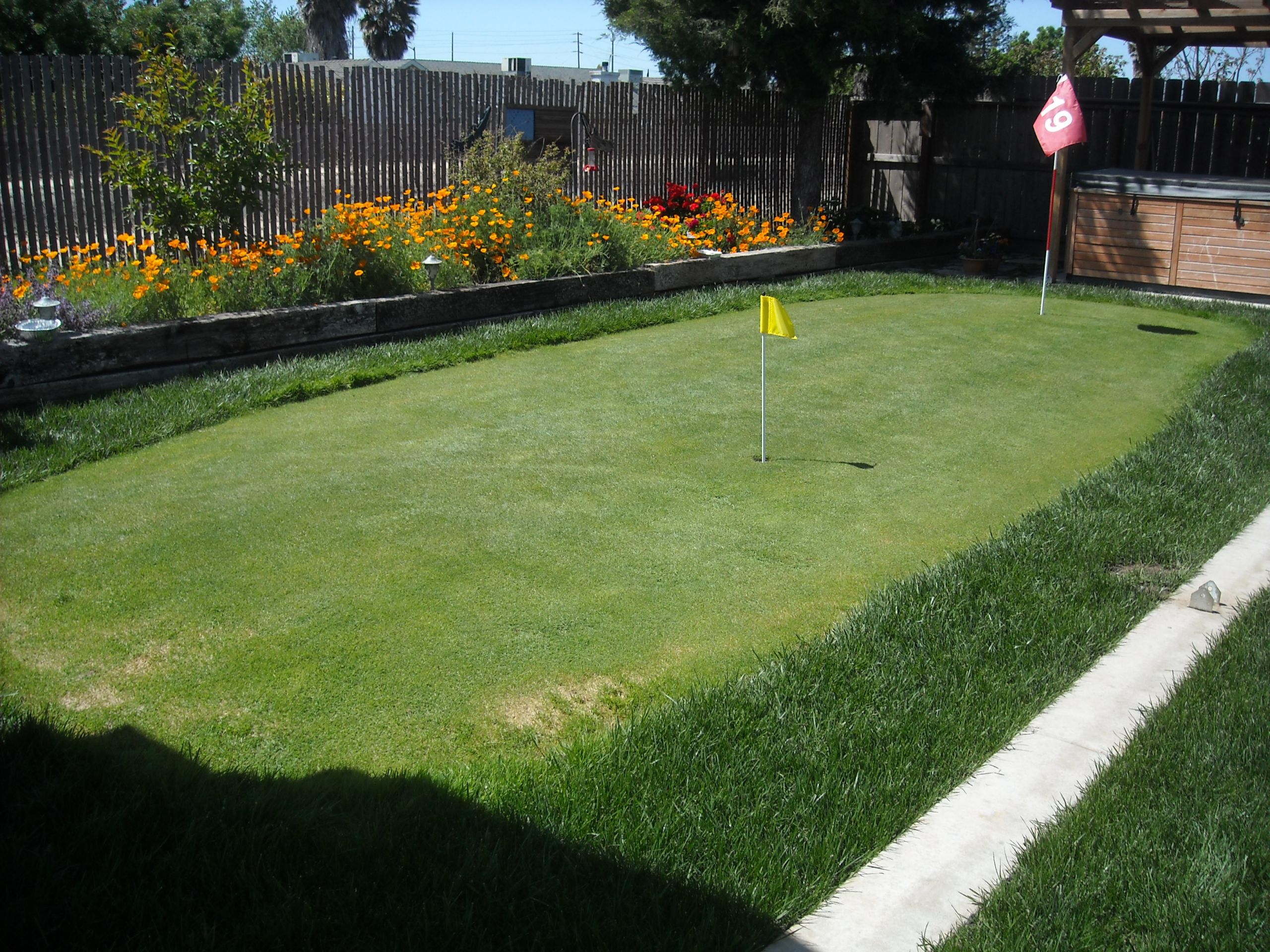 DIY Outdoor Putting Green
 Backyard Golf Course