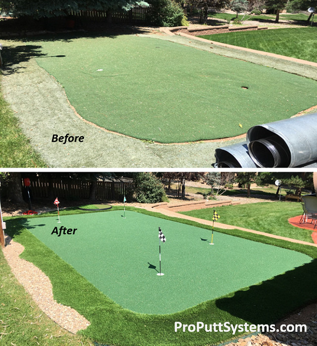 DIY Outdoor Putting Green
 Do It Yourself Putting Greens