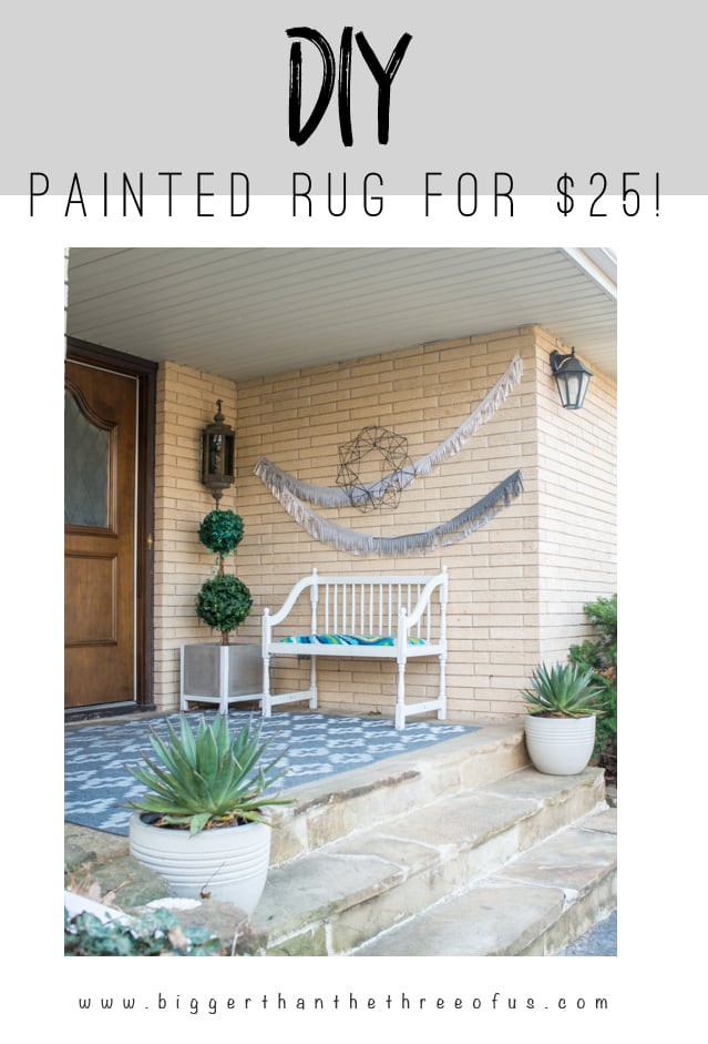 DIY Outdoor Rug
 DIY Painted Outdoor Rug The Pinterest Challenge Bigger