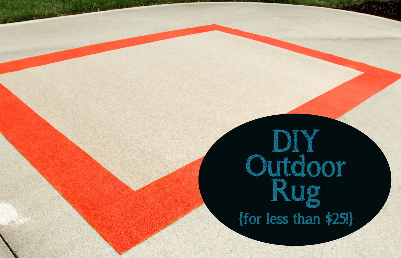 DIY Outdoor Rug
 DIY Outdoor Rug for Less Than $25