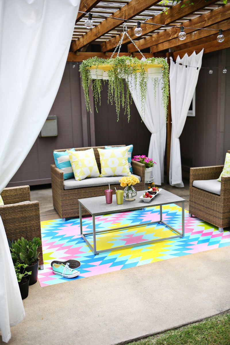 DIY Outdoor Rug
 Paint Your Own Outdoor Rug A Beautiful Mess