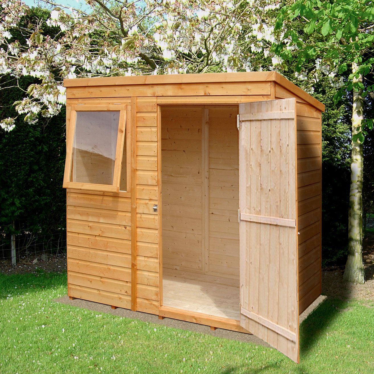 DIY Outdoor Shed
 6x4 Caldey Pent Shiplap Wooden Shed Departments