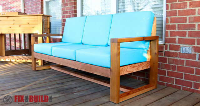 DIY Outdoor Sofa Cushions
 How to Build a DIY Modern Outdoor Sofa