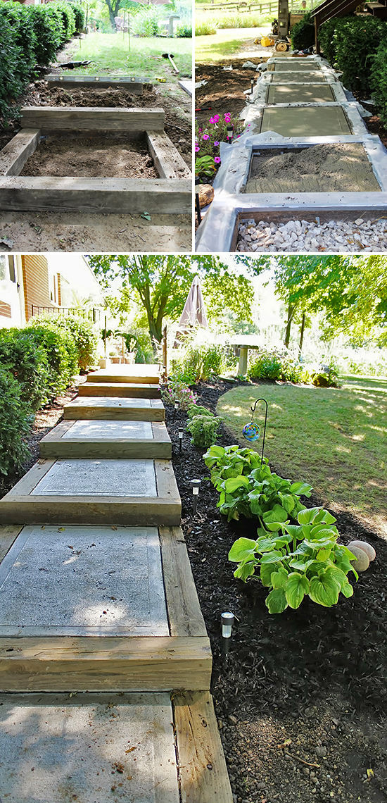 DIY Outdoor Stairs
 Step by Step DIY Garden Steps and Stairs