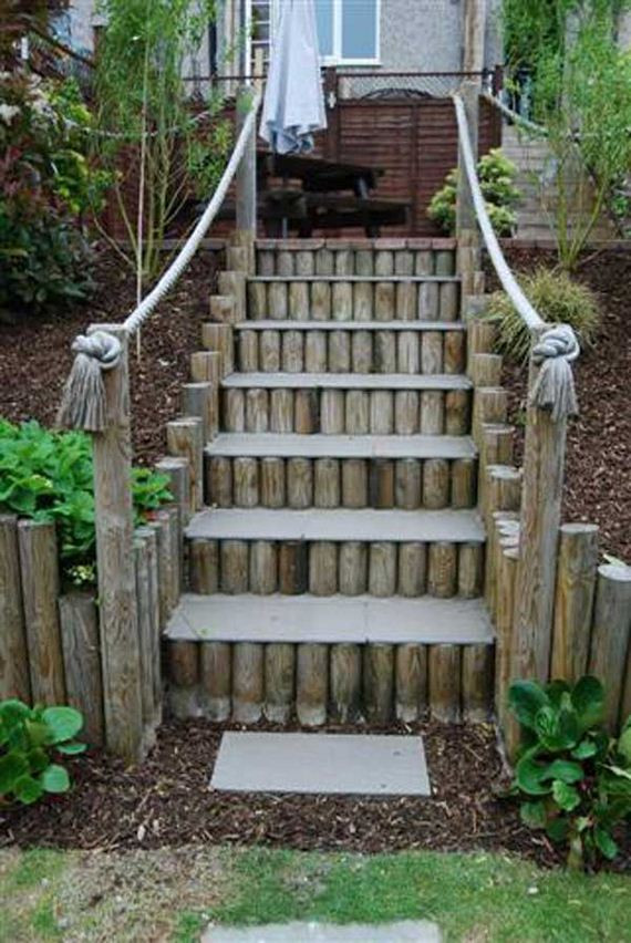 DIY Outdoor Stairs
 Awesome DIY Ideas to Make Garden Stairs and Steps