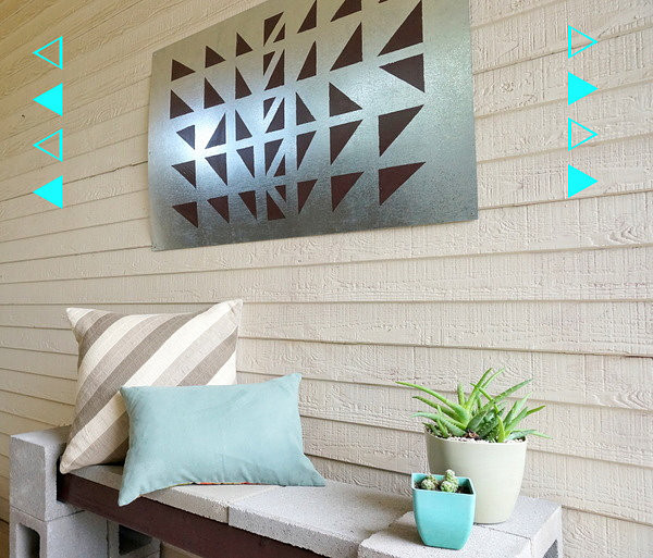 DIY Outdoor Wall Decor
 A Geo DIY Wall Art Project For The Outdoors
