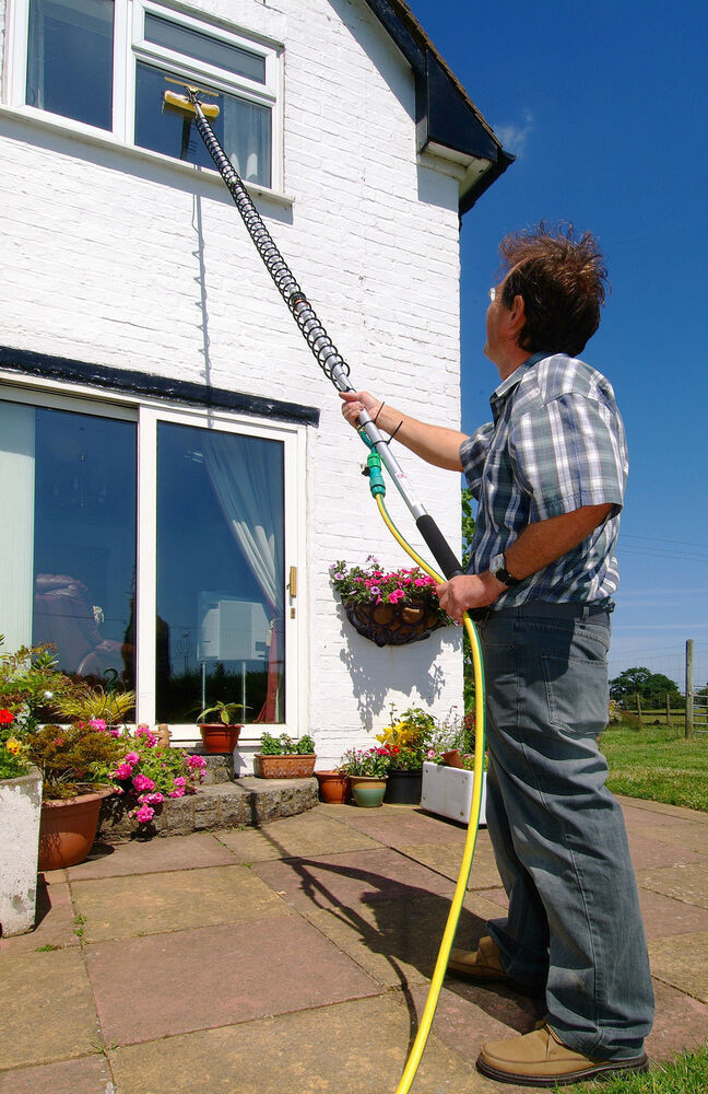 DIY Outdoor Window Cleaner
 8 METRE TELESCOPIC WINDOW CLEANER GLASS CLEANER DIY