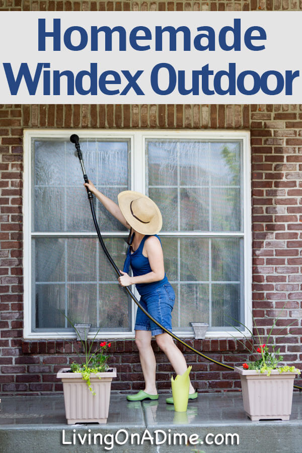 DIY Outdoor Window Cleaner
 Homemade Outdoor Window Washer Recipe Living on a Dime