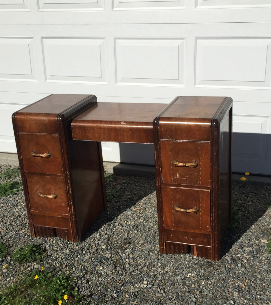 DIY Painting Wood Furniture
 How to Refinish Wood Furniture desk dresser vanity