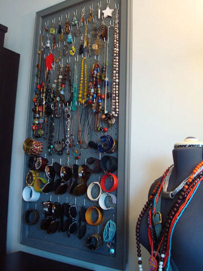 DIY Pegboard Jewelry Organizer
 Jewelry Displays