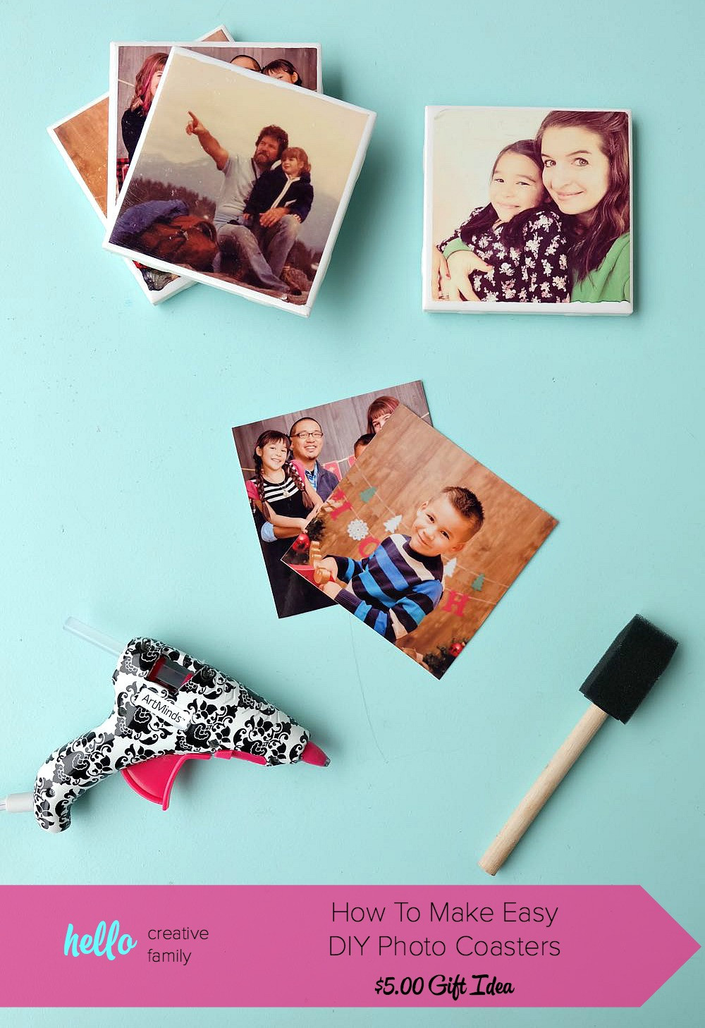 DIY Photography Gifts
 How To Make Easy DIY Coasters Hello Creative Family