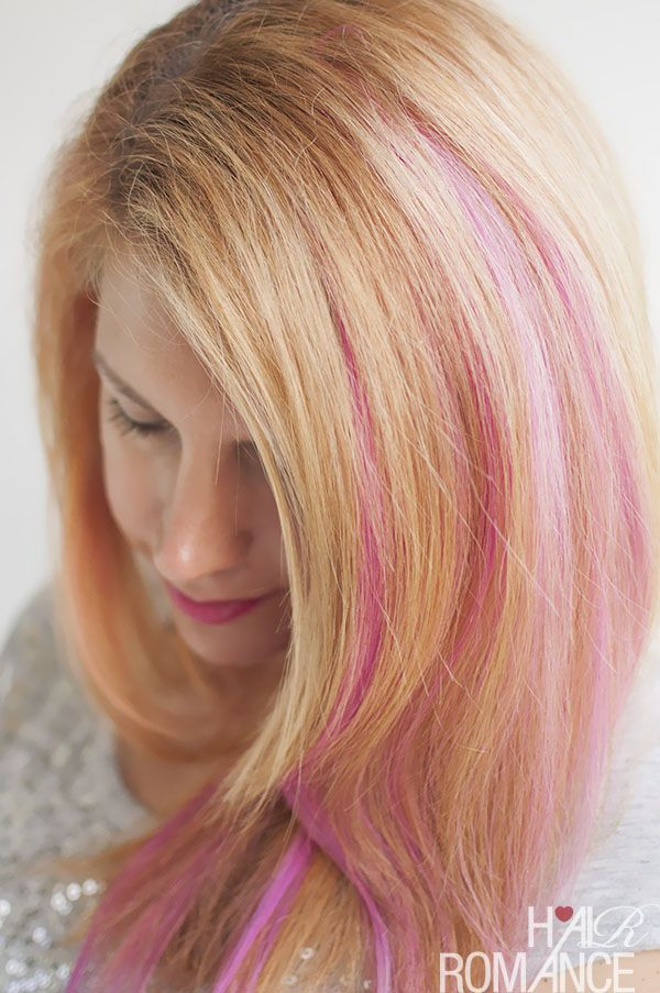 DIY Pink Hair
 How to DIY pink highlights in your hair