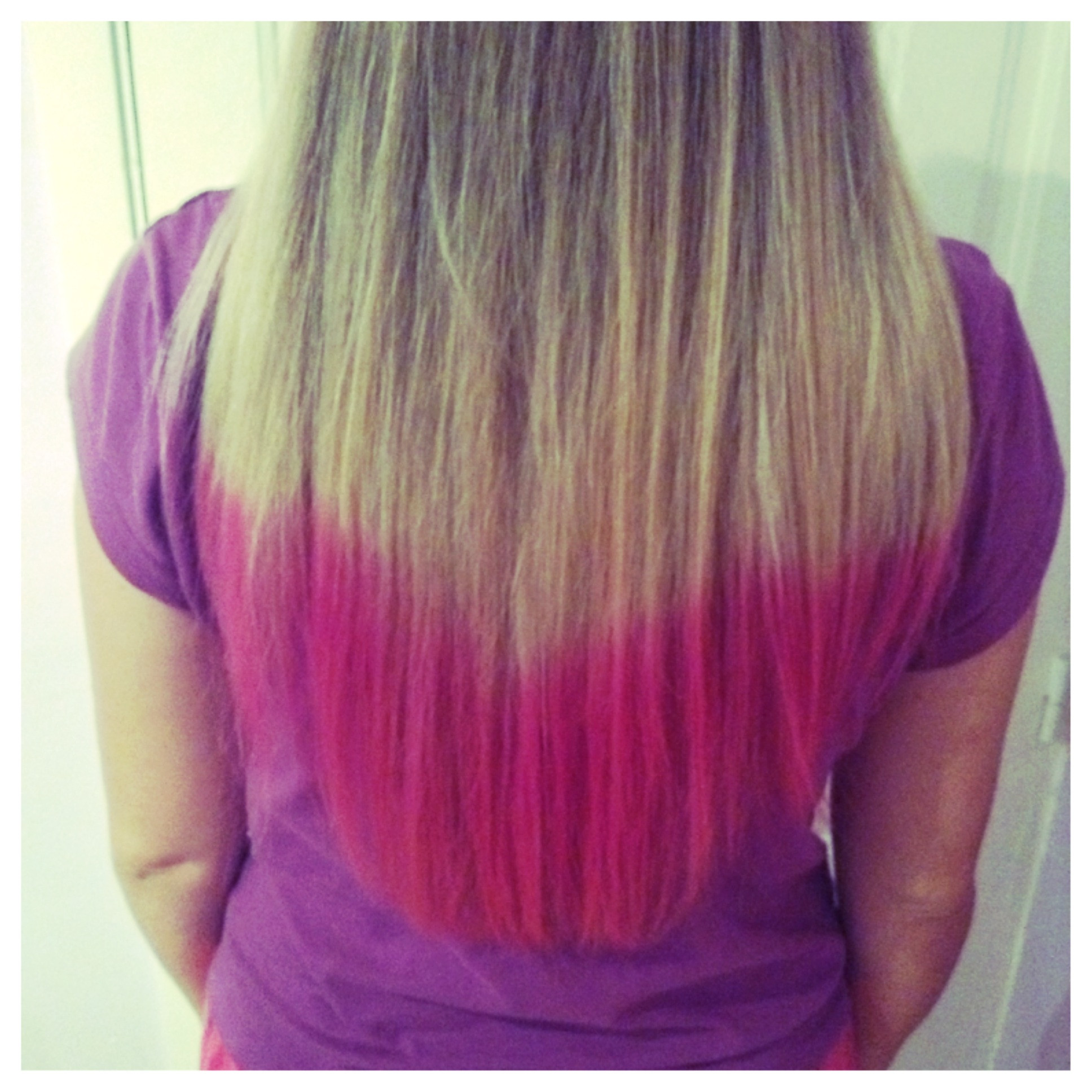 DIY Pink Hair
 DIY Blonde Hair with Pink Dip Dye • Cuteek